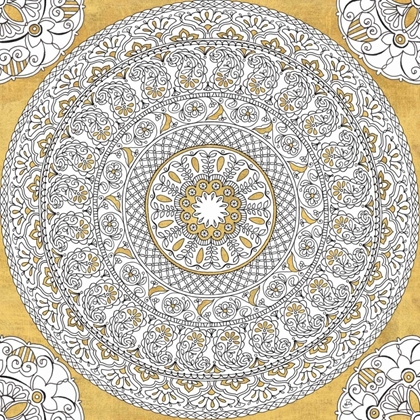 Picture of COLOR MY WORLD MANDALA I GOLD