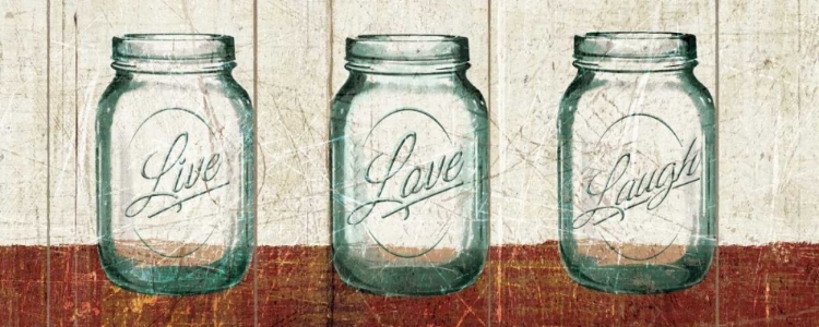 Picture of FLEA MARKET MASON JARS PANEL II TABLE