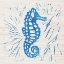 Picture of SEA CREATURE SEAHORSE BLUE