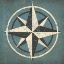 Picture of NAUTICAL COMPASS BLUE