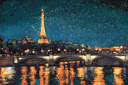 Picture of PARIS NIGHTS BLUE I