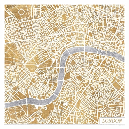 Picture of GILDED LONDON MAP