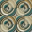Picture of THE CENTER II ABSTRACT TURQUOISE