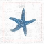 Picture of NAVY STARFISH ON NEWSPRINT WITH RED