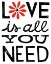 Picture of INSPIRATION LOVE II RED FLOWERS