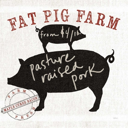 Picture of FARM LINEN PIG BLACK