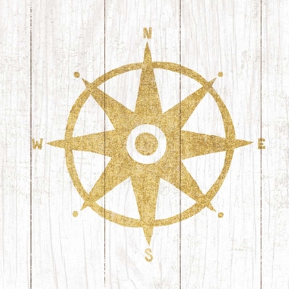 Picture of BEACHSCAPE IV COMPASS GOLD NEUTRAL