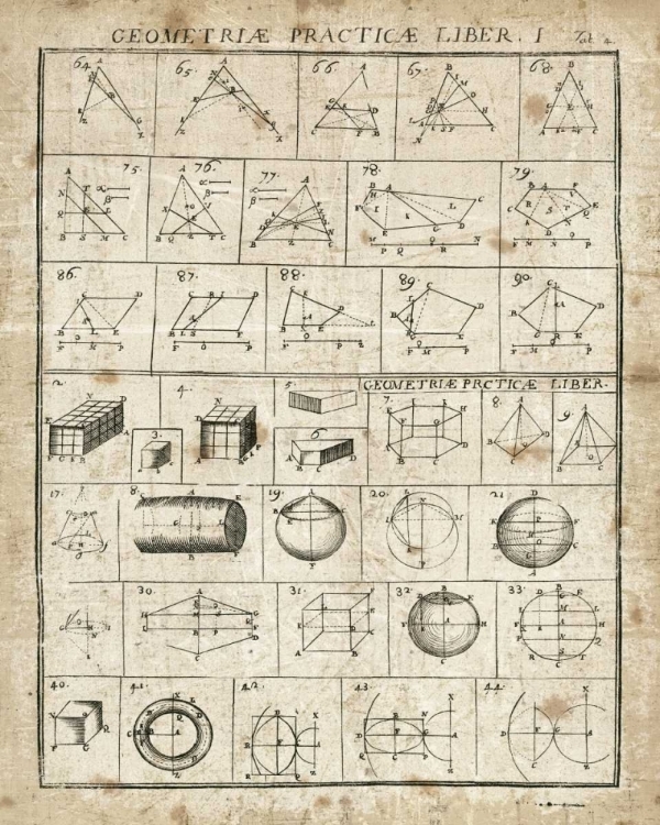 Picture of GEOMETRIC CHART I