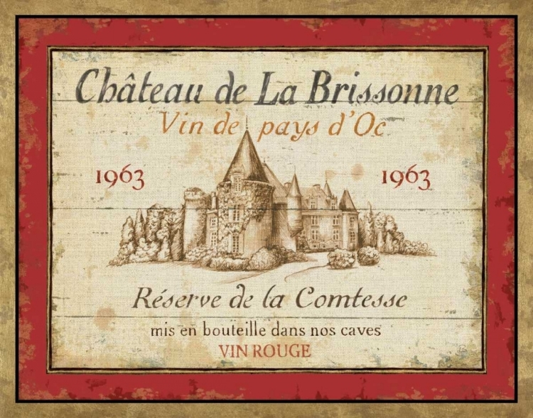 Picture of FRENCH WINE LABEL I