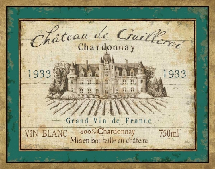Picture of FRENCH WINE LABEL IV