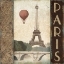 Picture of CITY SKYLINE PARIS VINTAGE SQUARE