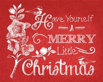 Picture of CHALKBOARD CHRISTMAS SAYINGS V ON RED