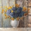 Picture of FALL DAHLIA BOUQUET CROP BLUE