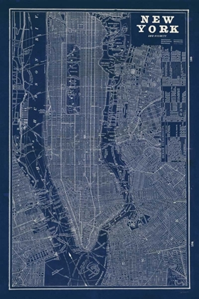 Picture of BLUEPRINT MAP NEW YORK