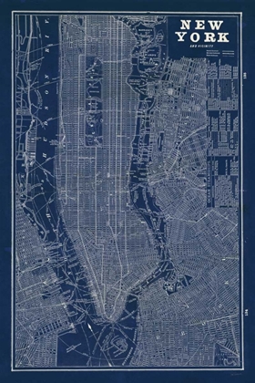 Picture of BLUEPRINT MAP NEW YORK