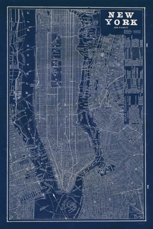 Picture of BLUEPRINT MAP NEW YORK