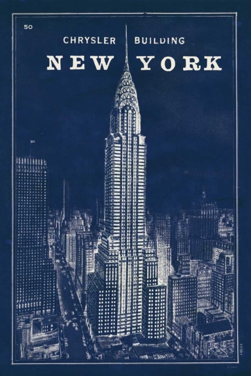 Picture of BLUEPRINT MAP NEW YORK CHRYSLER BUILDING