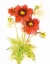 Picture of FLORES ROJAS GREEN LEAVES II