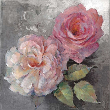 Picture of ROSES ON GRAY I CROP