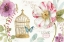 Picture of RAINBOW SEEDS FLORAL BIRDCAGE I