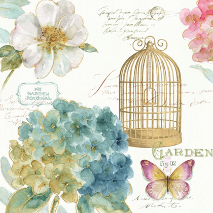 Picture of RAINBOW SEEDS FLORAL BIRDCAGE III
