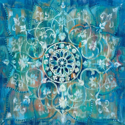 Picture of MANDALA IN BLUE I SQ