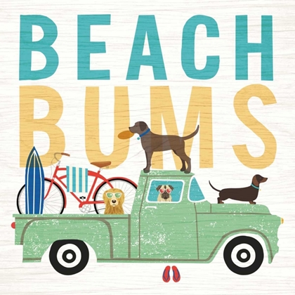 Picture of BEACH BUMS TRUCK I SQUARE