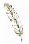 Picture of GILDED TURKEY FEATHER II
