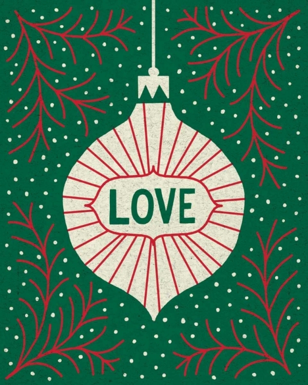 Picture of JOLLY HOLIDAY ORNAMENTS LOVE