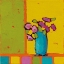 Picture of TURQUOISE VASE BRIGHT