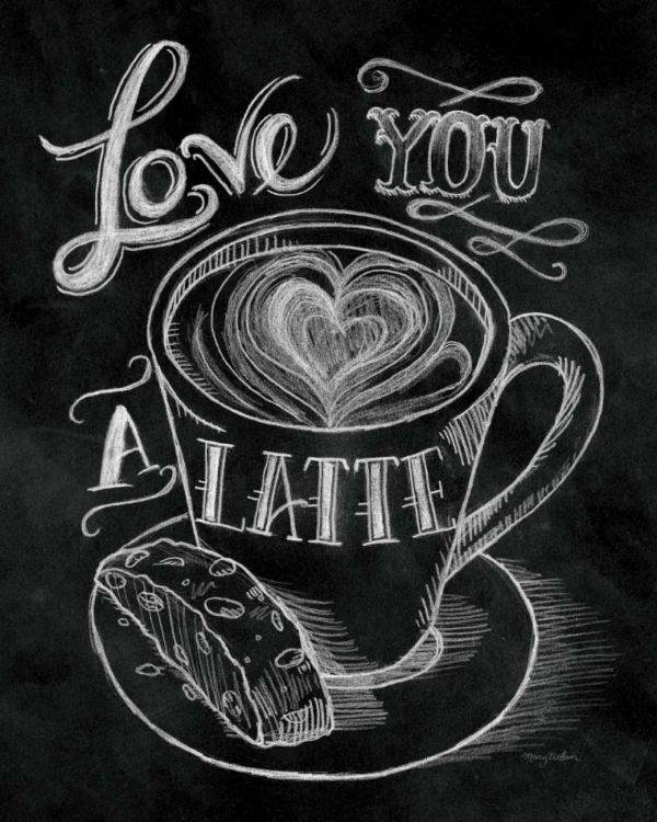 Picture of LOVE YOU A LATTE  NO BORDER