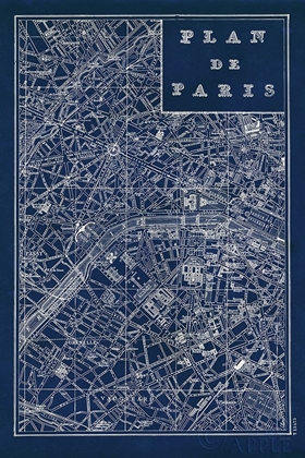 Picture of BLUEPRINT MAP PARIS
