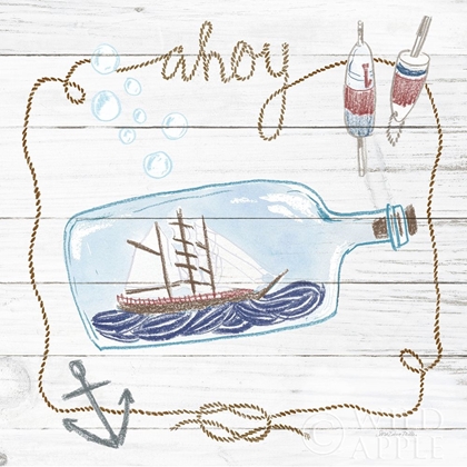 Picture of SHIP IN A BOTTLE AHOY SHIPLAP