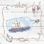 Picture of SHIP IN A BOTTLE AHOY SHIPLAP