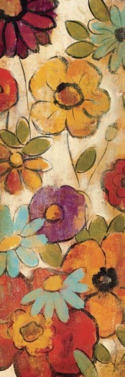 Picture of FLORAL SKETCHES ON LINEN I