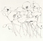 Picture of BLACK LINE POPPIES I