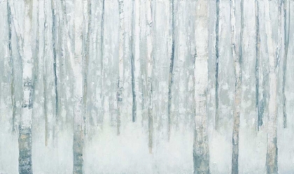 Picture of BIRCHES IN WINTER BLUE GRAY