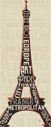 Picture of PARIS CITY WORDS I