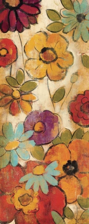 Picture of FLORAL SKETCHES ON LINEN I