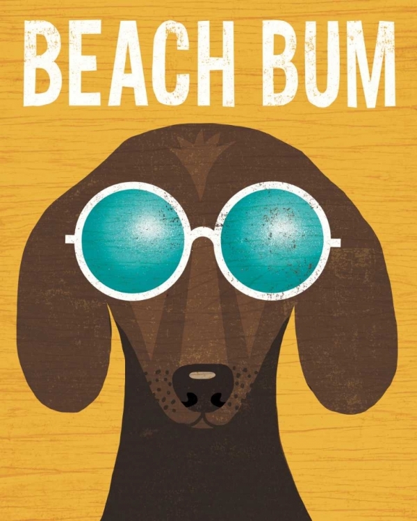 Picture of BEACH BUMS DACHSHUND I BUM
