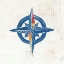 Picture of NAUTICAL COLLAGE I ON NEWSPRINT