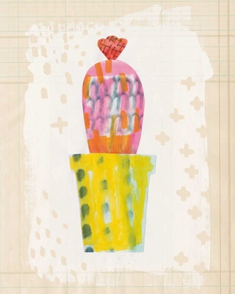 Picture of COLLAGE CACTUS V ON GRAPH PAPER