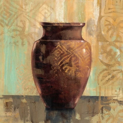 Picture of GLAZED POT II WITH DECORATION