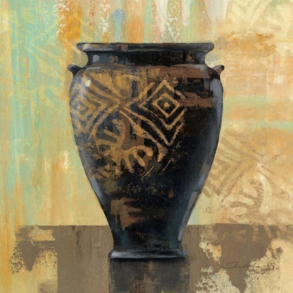 Picture of GLAZED POT III WITH DECORATION