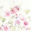 Picture of QUEEN ANNES LACE AND COSMOS ON WHITE II