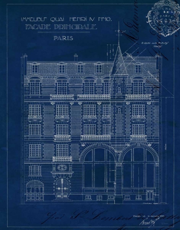 Picture of QUAI HENRI BLUEPRINT I