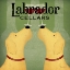 Picture of TWO LABRADOR WINE DOGS SQUARE