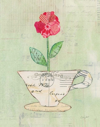 Picture of TEACUP FLORAL I ON PRINT