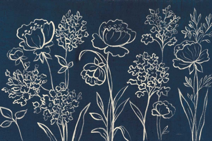 Picture of INDIGO FLORAL I