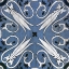 Picture of OXFORD II INDIGO AND CREAM